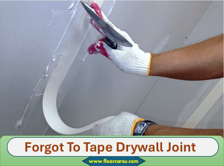 Forgot To Tape Drywall Joint