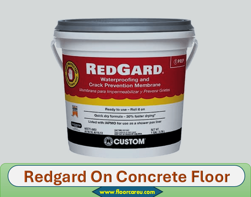 Redgard On Concrete Floor