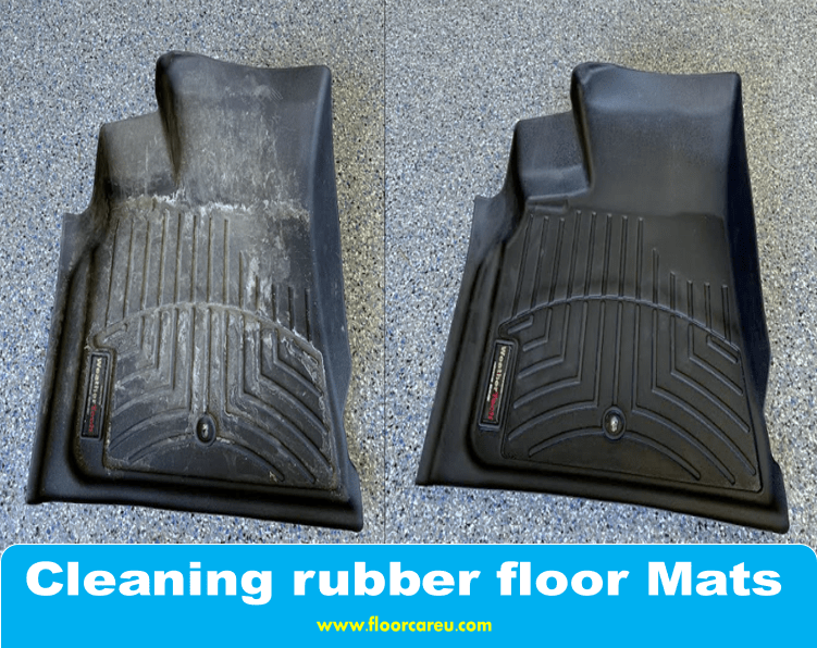 Cleaning rubber floor Mats